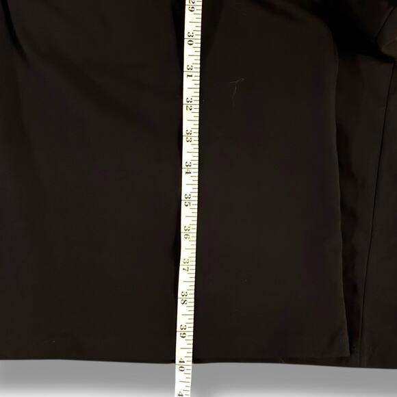 Chico's Dress NWT Women's Size 3 (XL) Midi Black Stretch Dolman Sleeve Side Tie - Picture 7 of 7